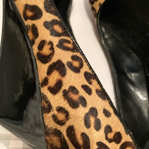 Franco Sarto Leopard Print Wedges - Picture 9 of 12